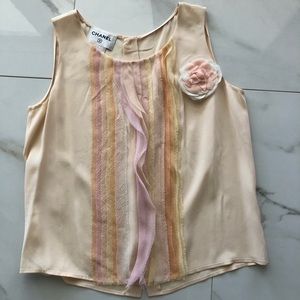 Chanel Silk Sleeveless Top